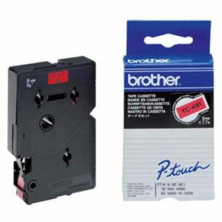 Brother páska černá na červené, 9mm/7,7m, TC-491