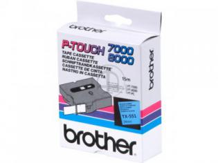Brother páska černá na modré, 24mm/15m, TX-551