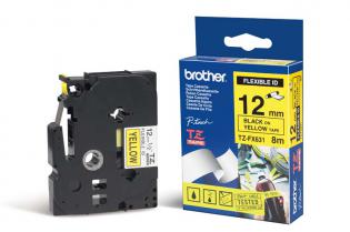 Brother páska černá na žluté, 12mm, TZ-FX631