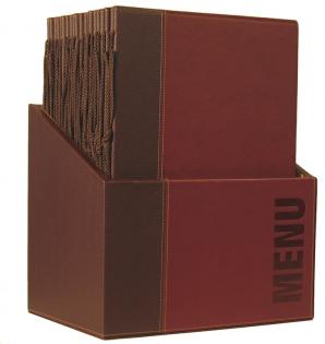 Box s jídelními lístky TRENDY, vínová (20 ks)