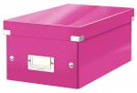 Krabice Leitz Click &amp; Store - na DVD / růžová