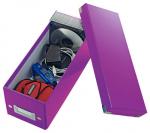 Krabice Leitz Click &amp; Store - na CD / fialová