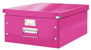 Krabice Leitz Click &amp; Store - L velká / růžová