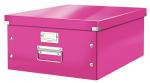 Krabice Leitz Click &amp; Store - L velká / růžová
