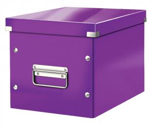 Krabice Click &amp; Store - M střední / purpurová