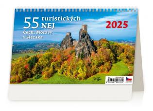 Kalendář stolní - 55 Turistických nej ... / S24