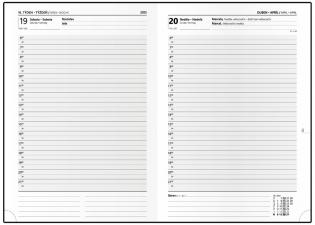 Diář VIVELLA A5 - denní / černá