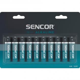 Baterie Sencor alkalické - tužková AA / 10 ks